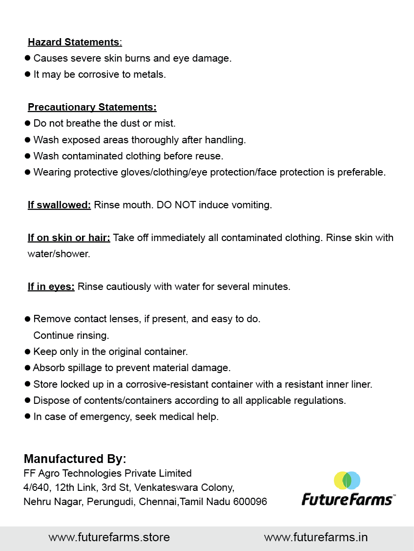 Future Farms Hydroponic Nutrients Powder for Zucchini, Muskmelon, Rockmelon, Watermelon, Bitter Gourd and Bottle Gourd