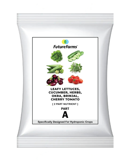 Future Farms Hydroponic Nutrients Powder for Leafy Lettuces, Herbs, Cucumber, Okra, Brinjal and Cherry Tomato