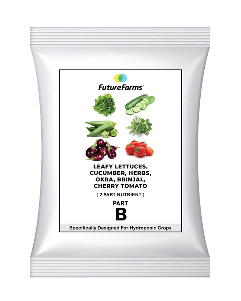Future Farms Hydroponic Nutrients Powder for Leafy Lettuces, Herbs, Cucumber, Okra, Brinjal and Cherry Tomato