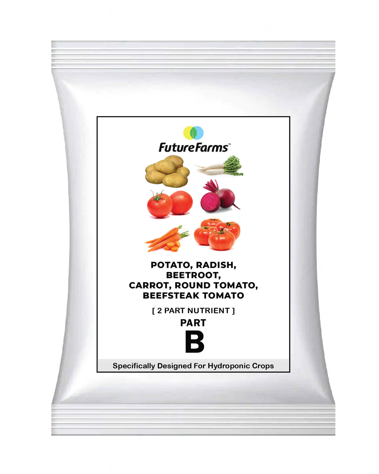 Future Farms Hydroponic Nutrients Powder for Potato, Radish, Beetroot, Carrot, Round tomato, Beefsteak Tomato